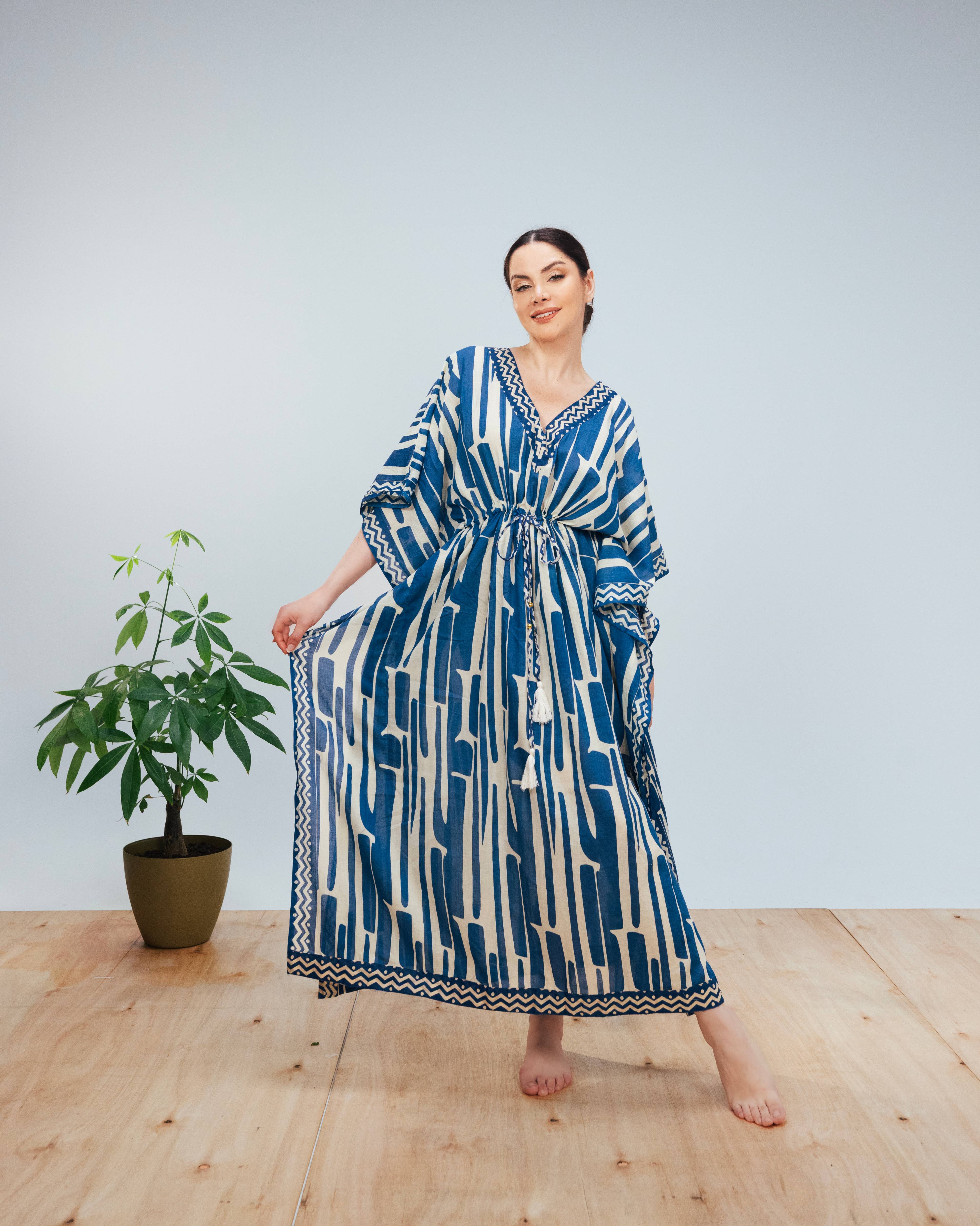Boho V Neck Caftan