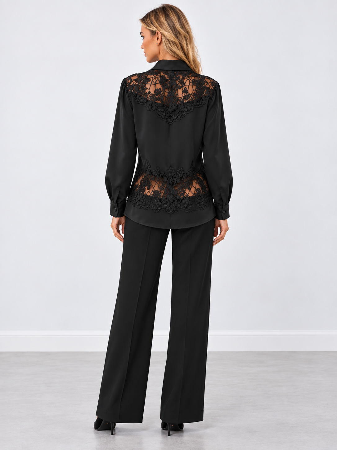 Ribbed Lace Top