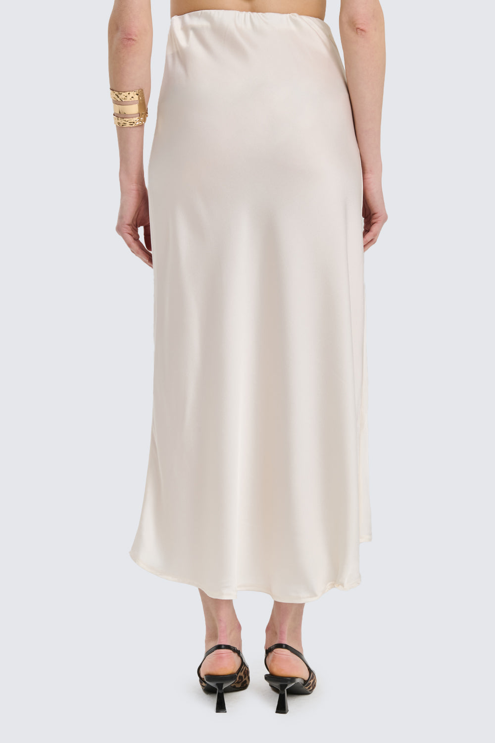 Satin Midi Skirt