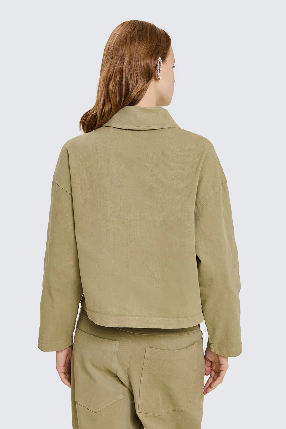 Rhinestone Button Jacket