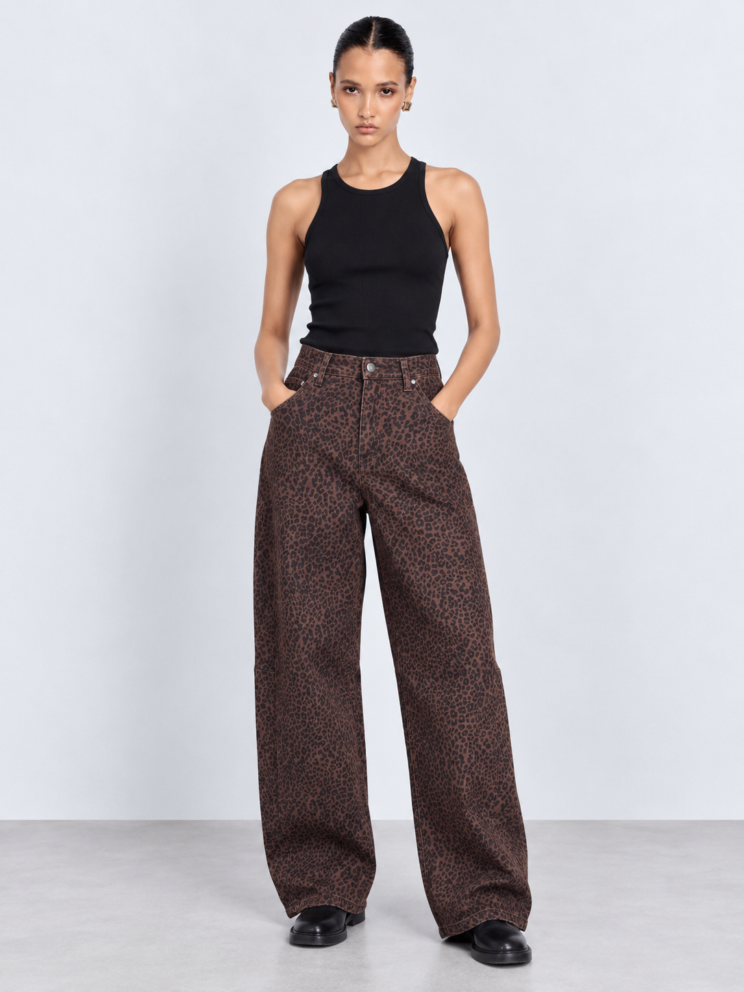 Leopard Print Jeans