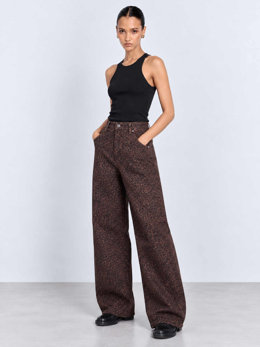 Leopard Print Jeans