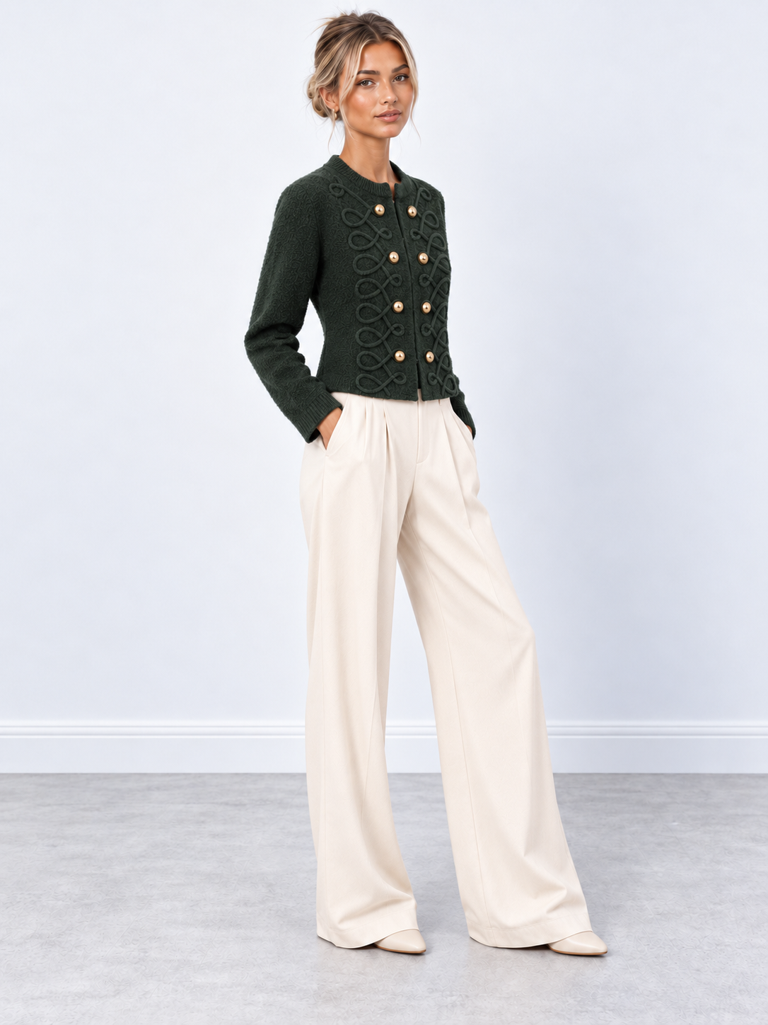 Frog Closure Cardigan