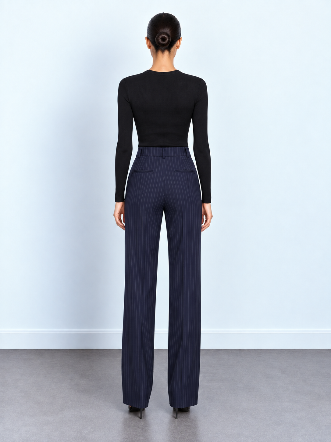 Pinstripe Tailored Trousers
