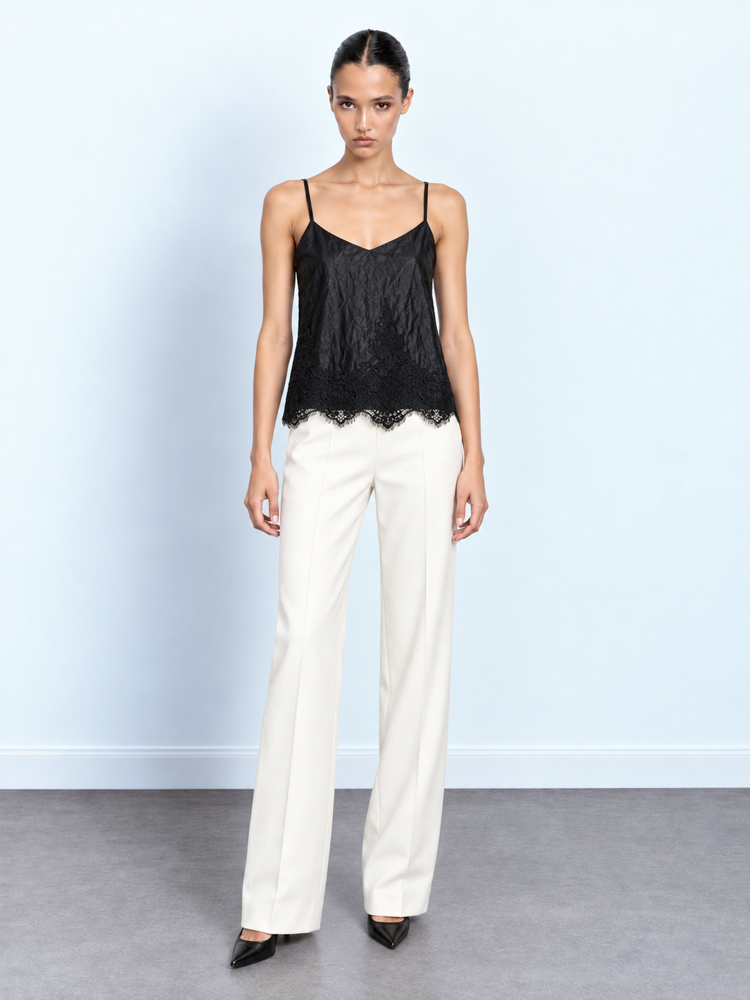 Lace V-Neck Top