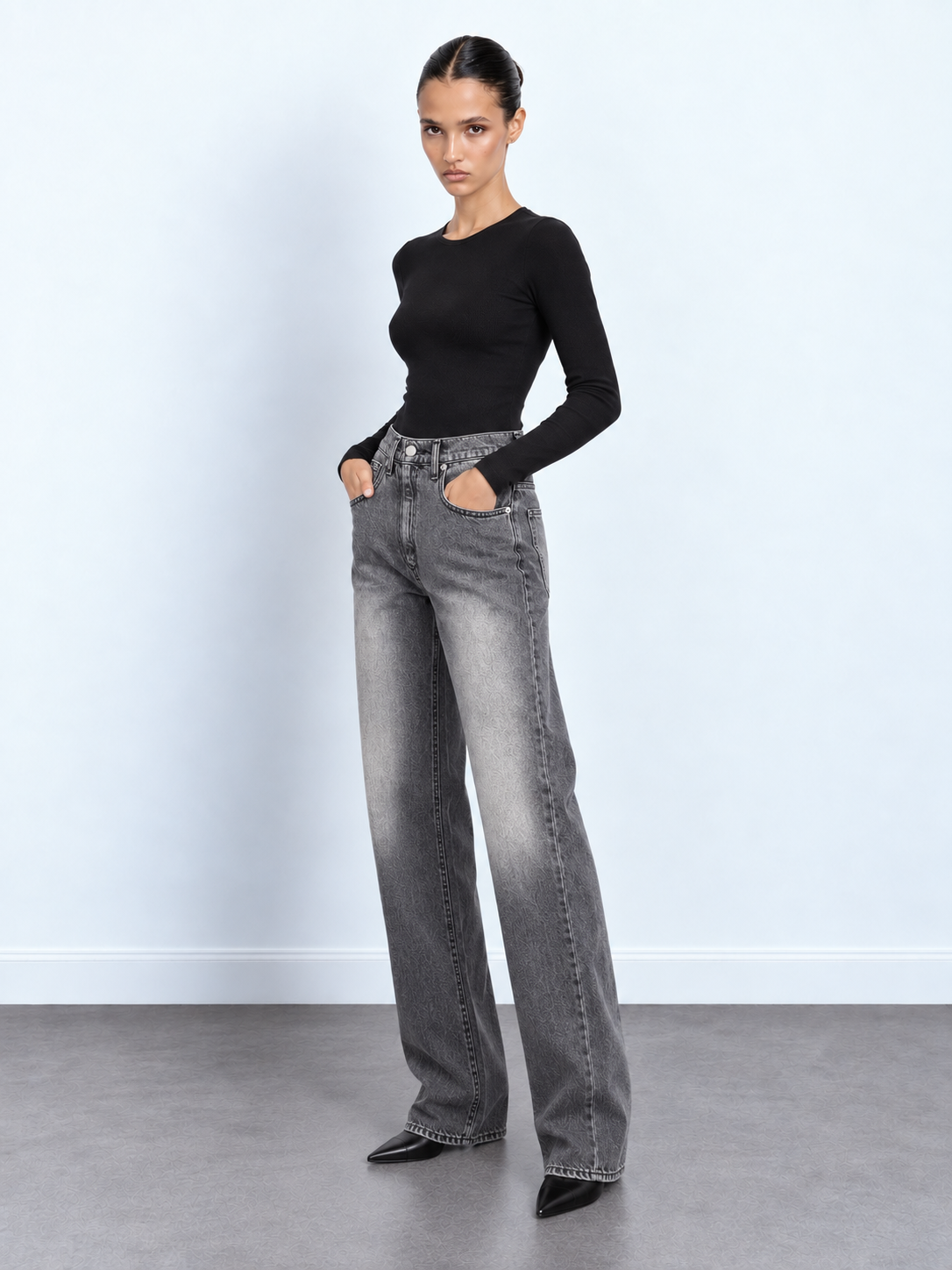 Washed Barrel Jeans