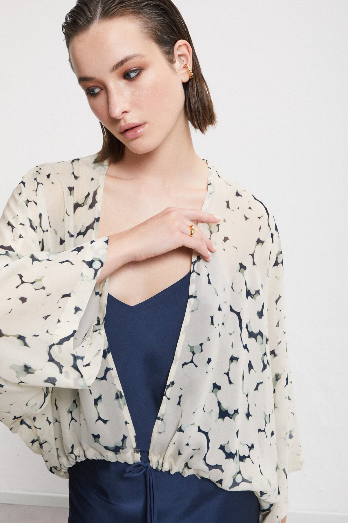 Cardigan with Drawstring