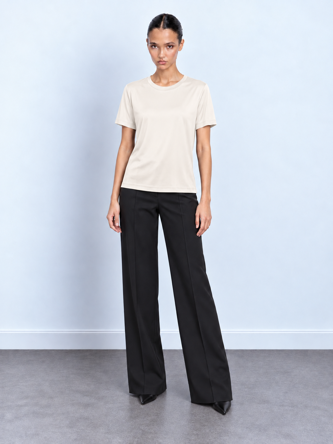 Silky Short-Sleeve Top