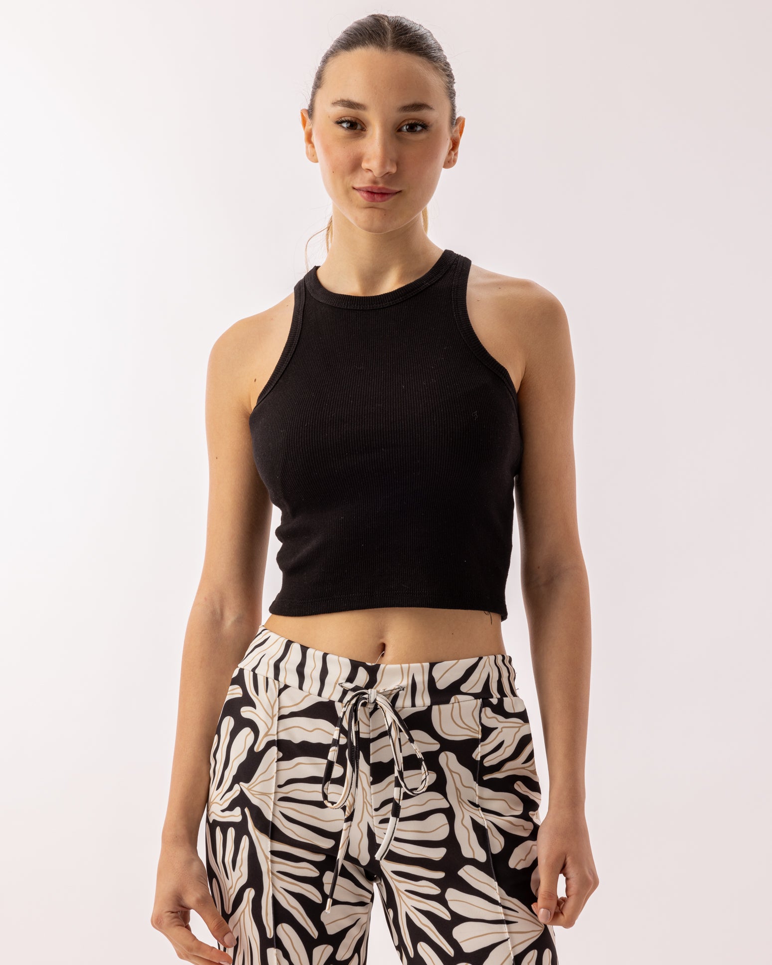 Lucy Sleeveless Crop Top