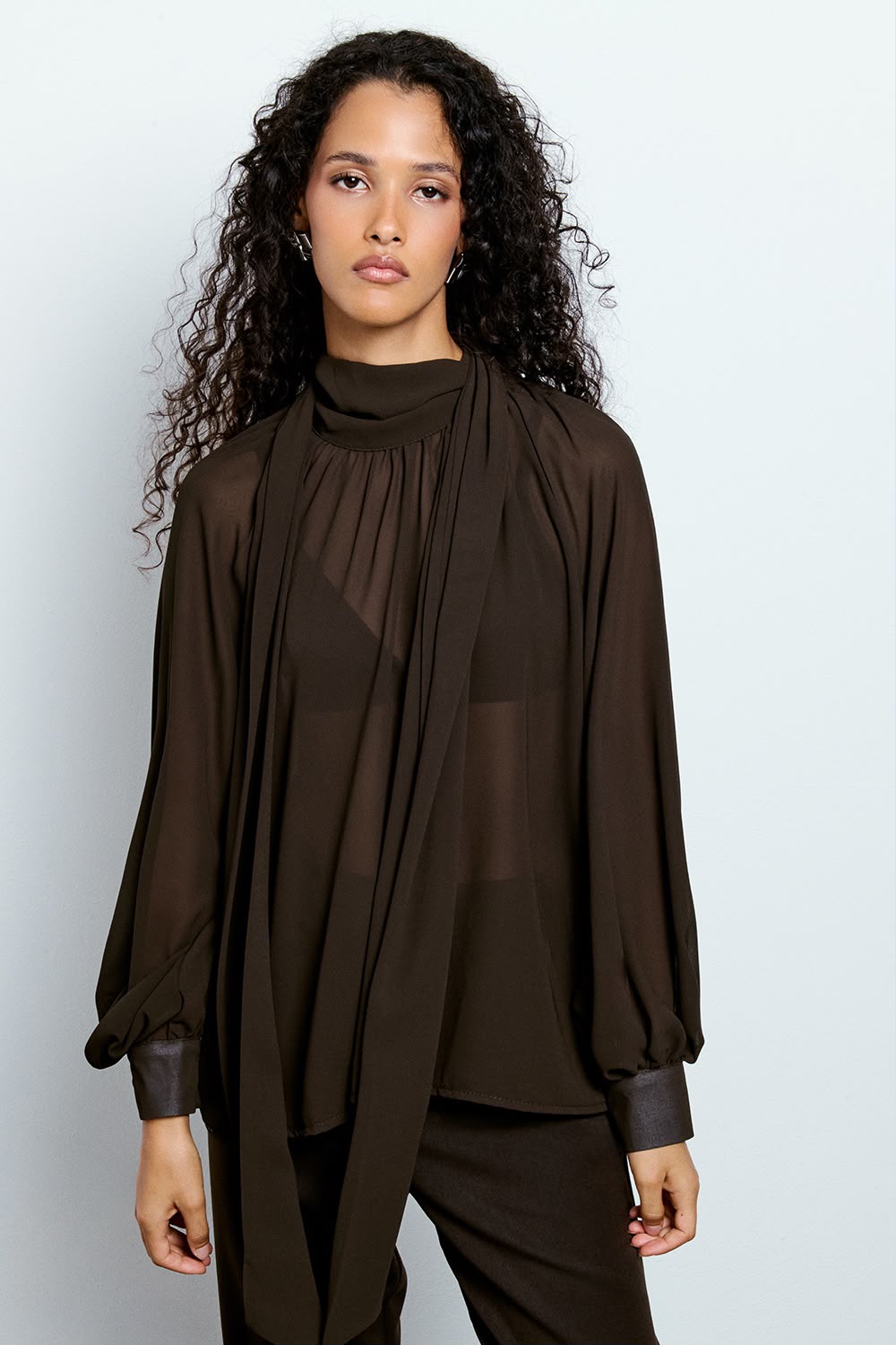 Tie Neck Blouse