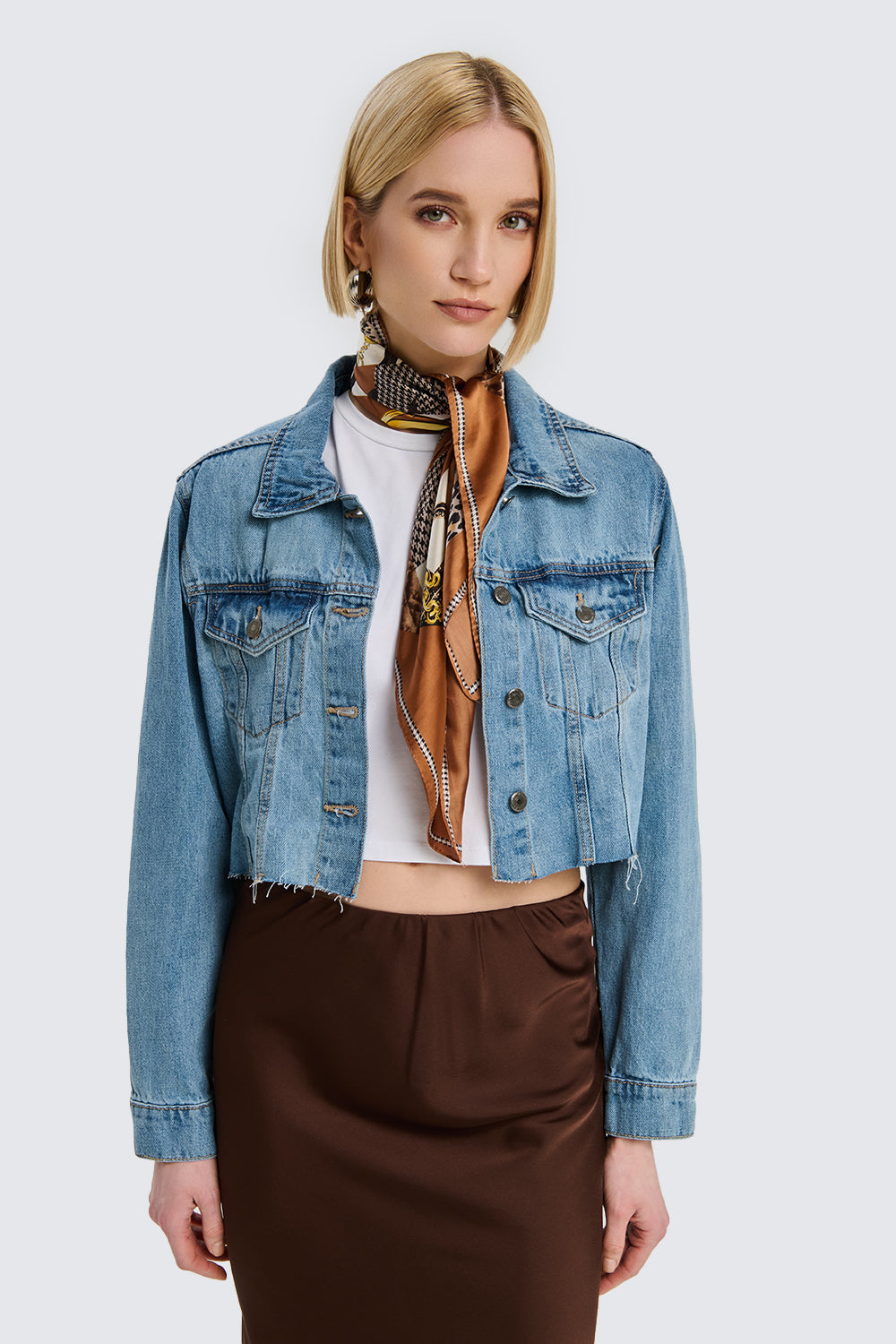 Cropped Denim Jacket