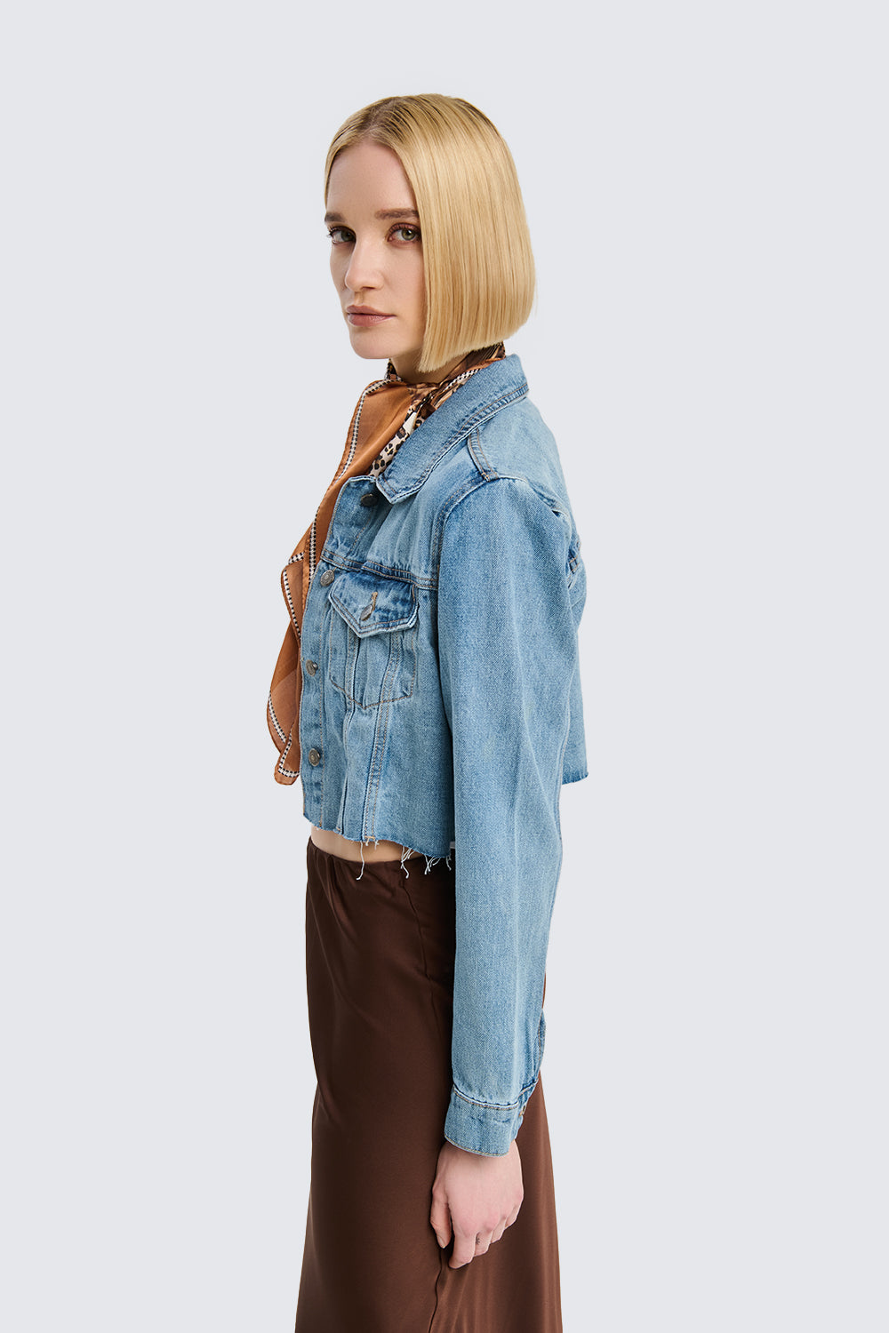 Cropped Denim Jacket