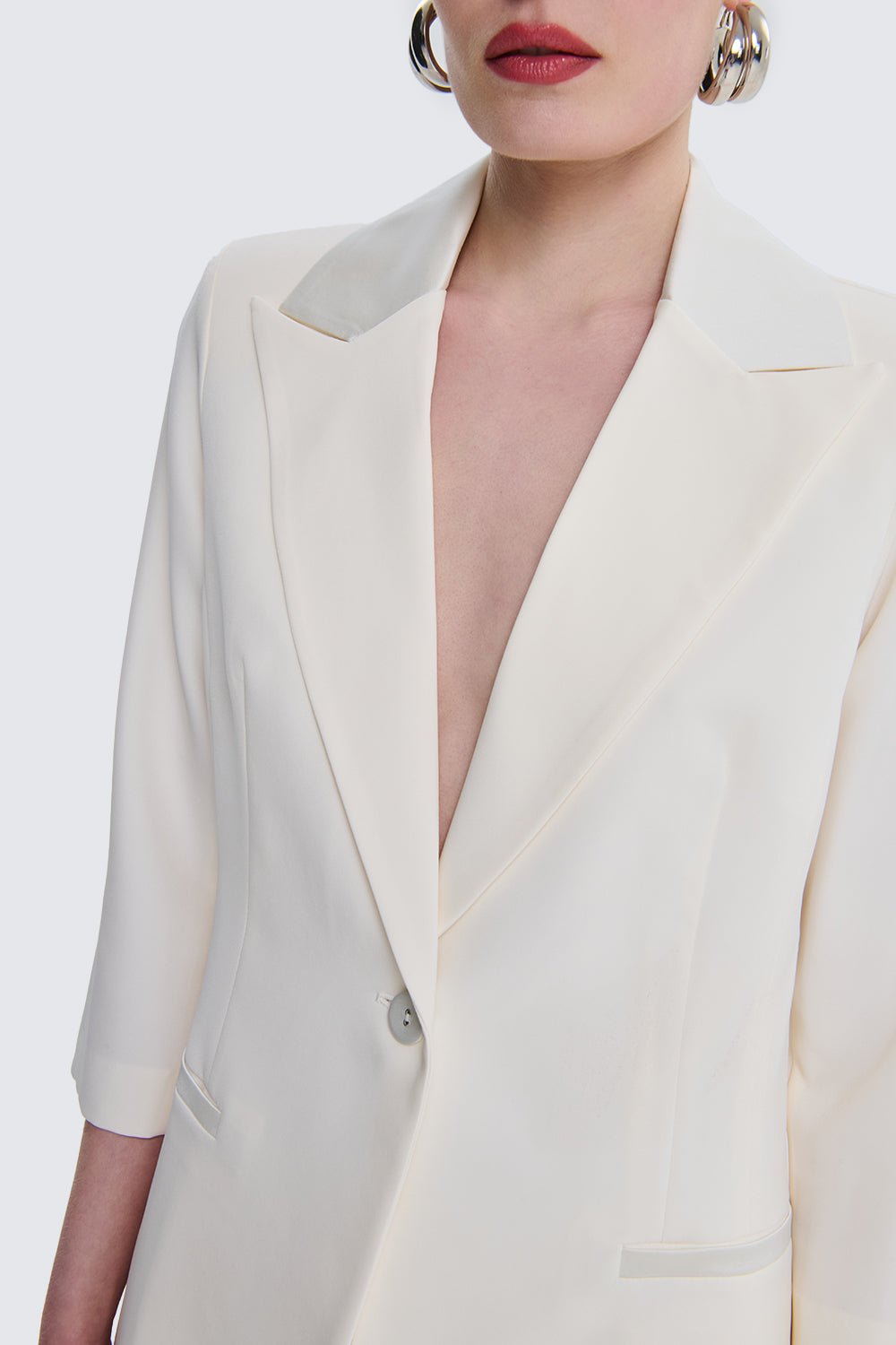 Jacket with Satin Inserts