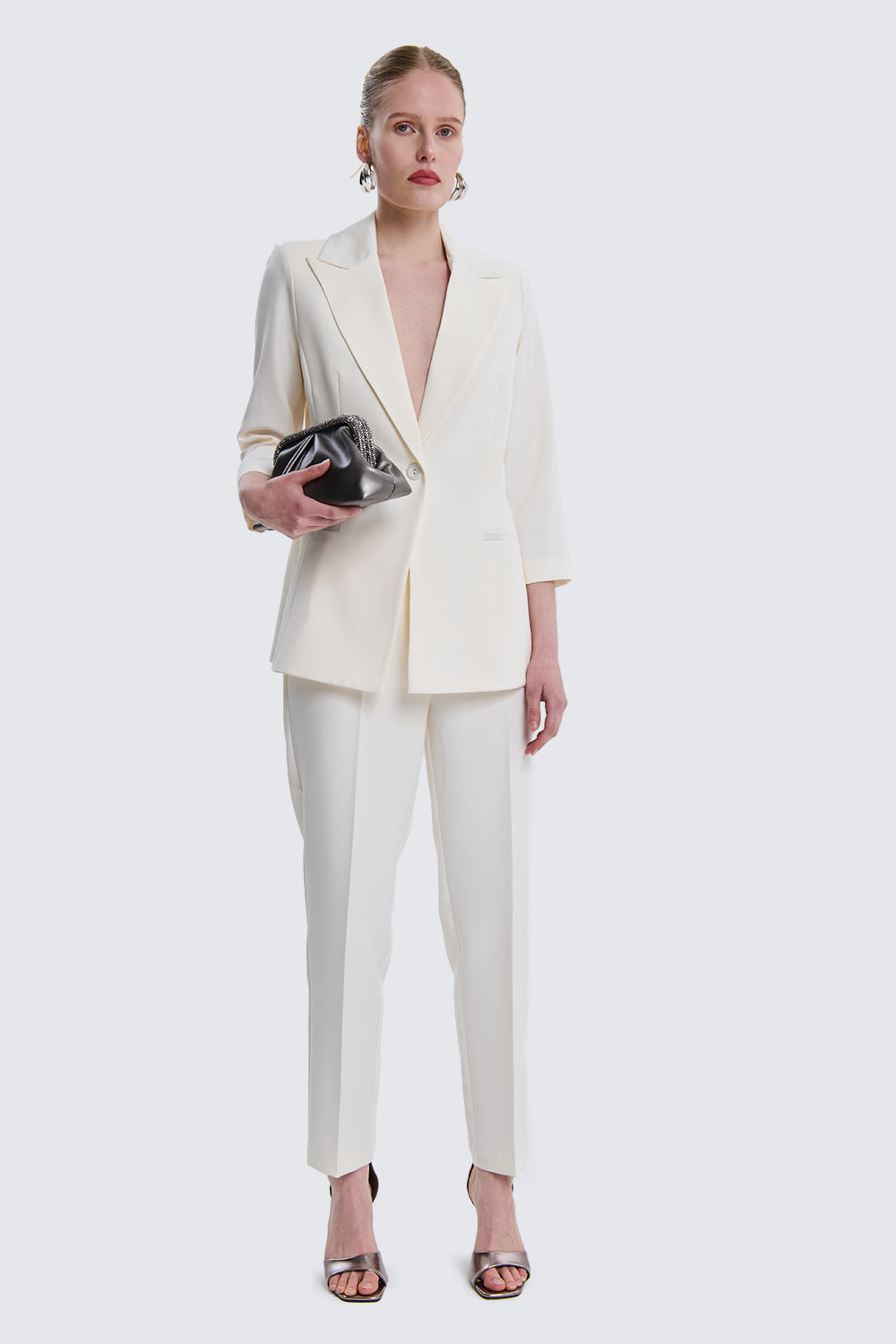 Basic Trousers with Satin Edge