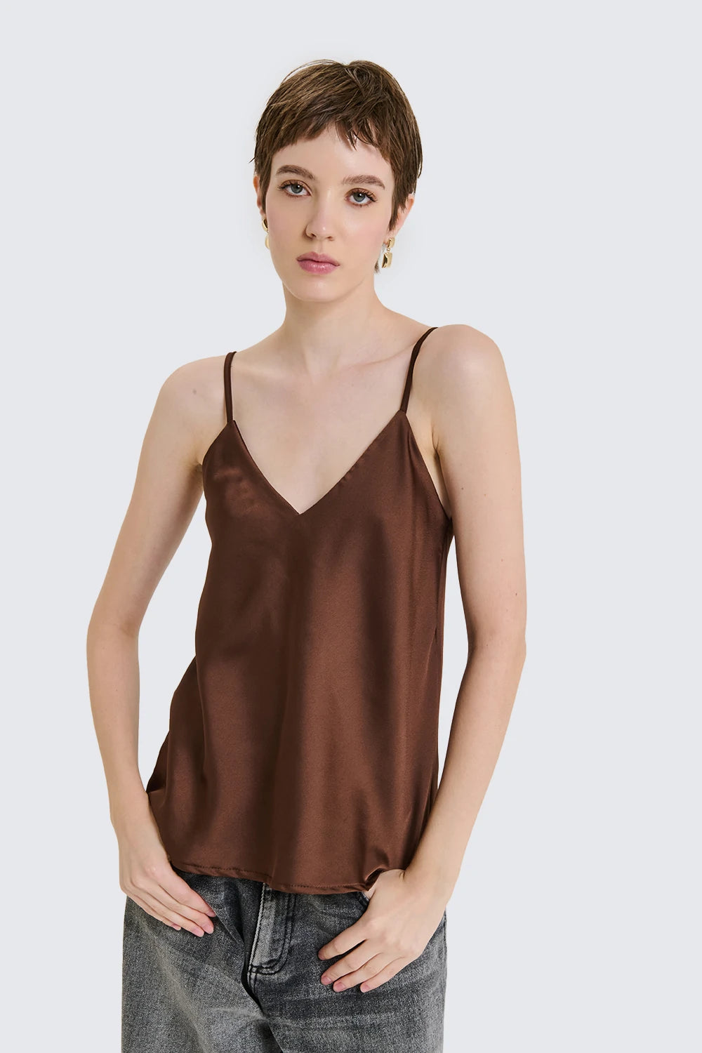 Satin Tank Top