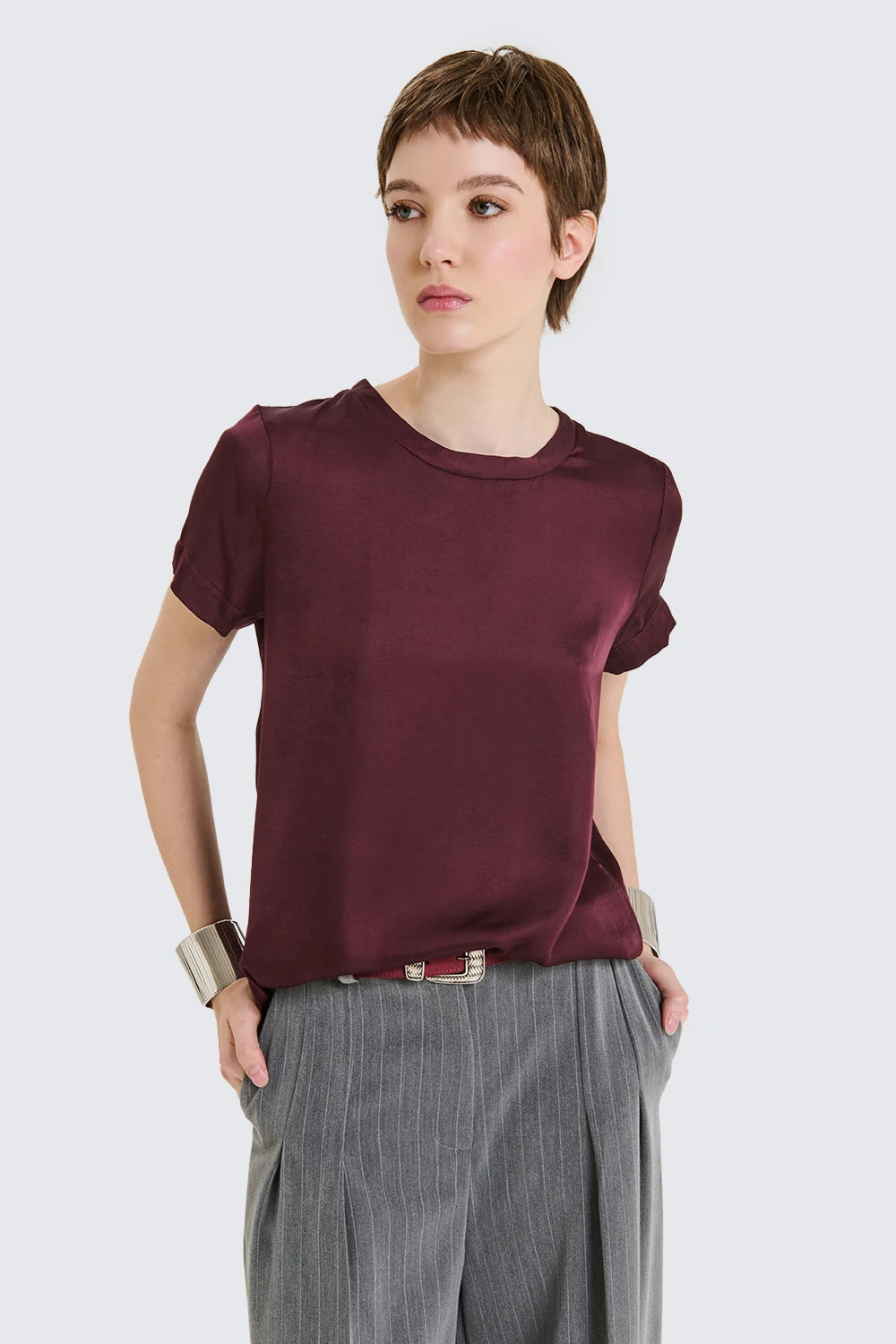 Satin T-Shirt