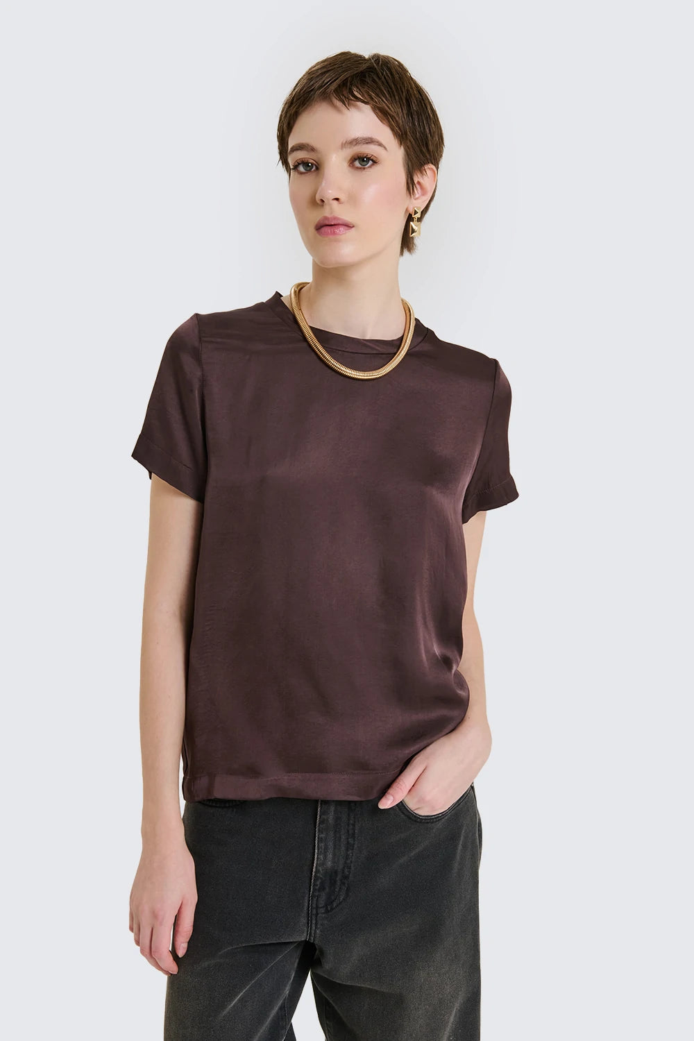 Satin T-Shirt