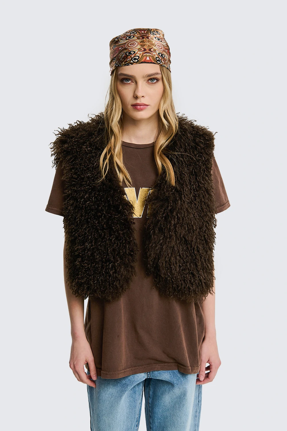 Eco Fur Crop Vest