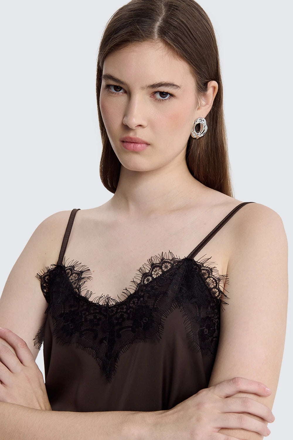 Lace Insert Tank Top