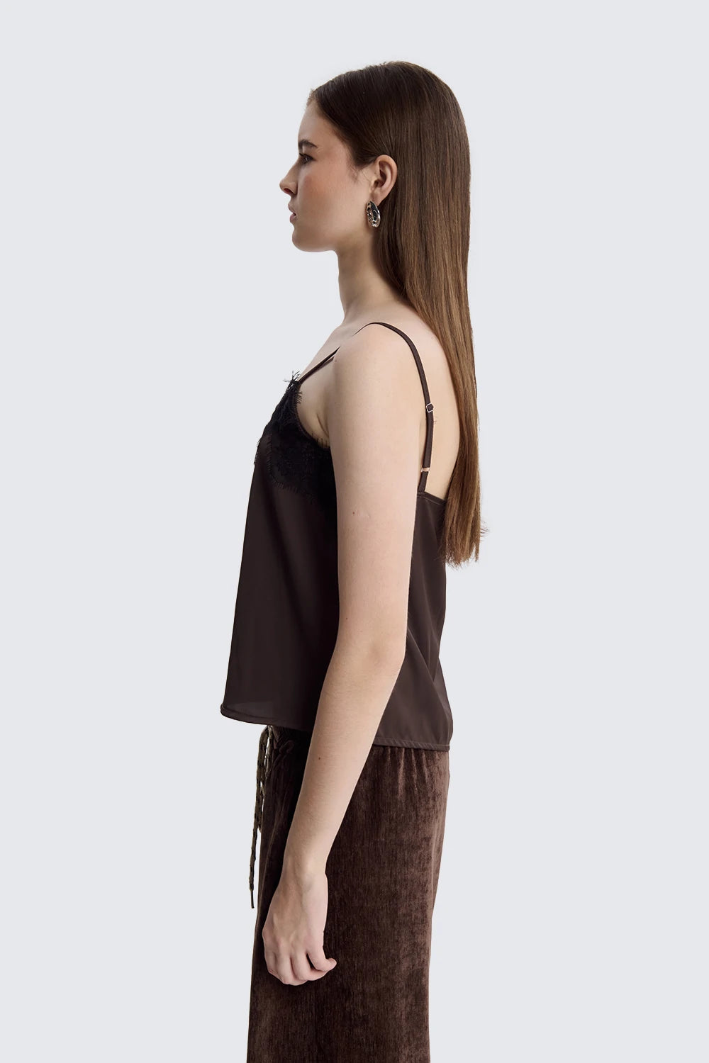 Lace Insert Tank Top