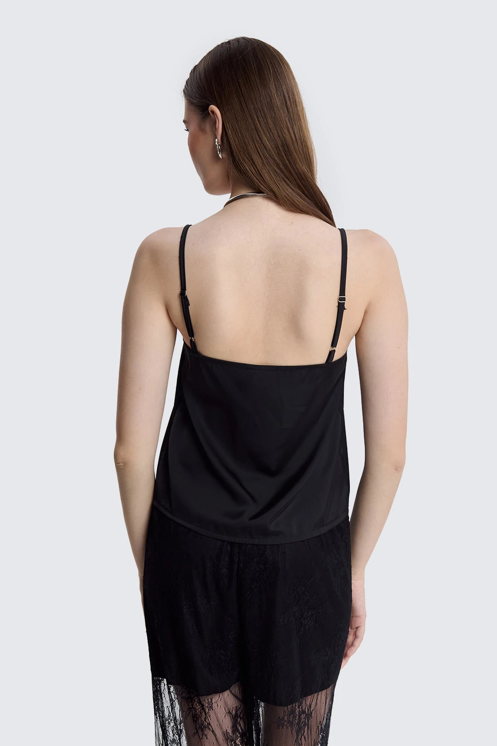 Lace Insert Tank Top