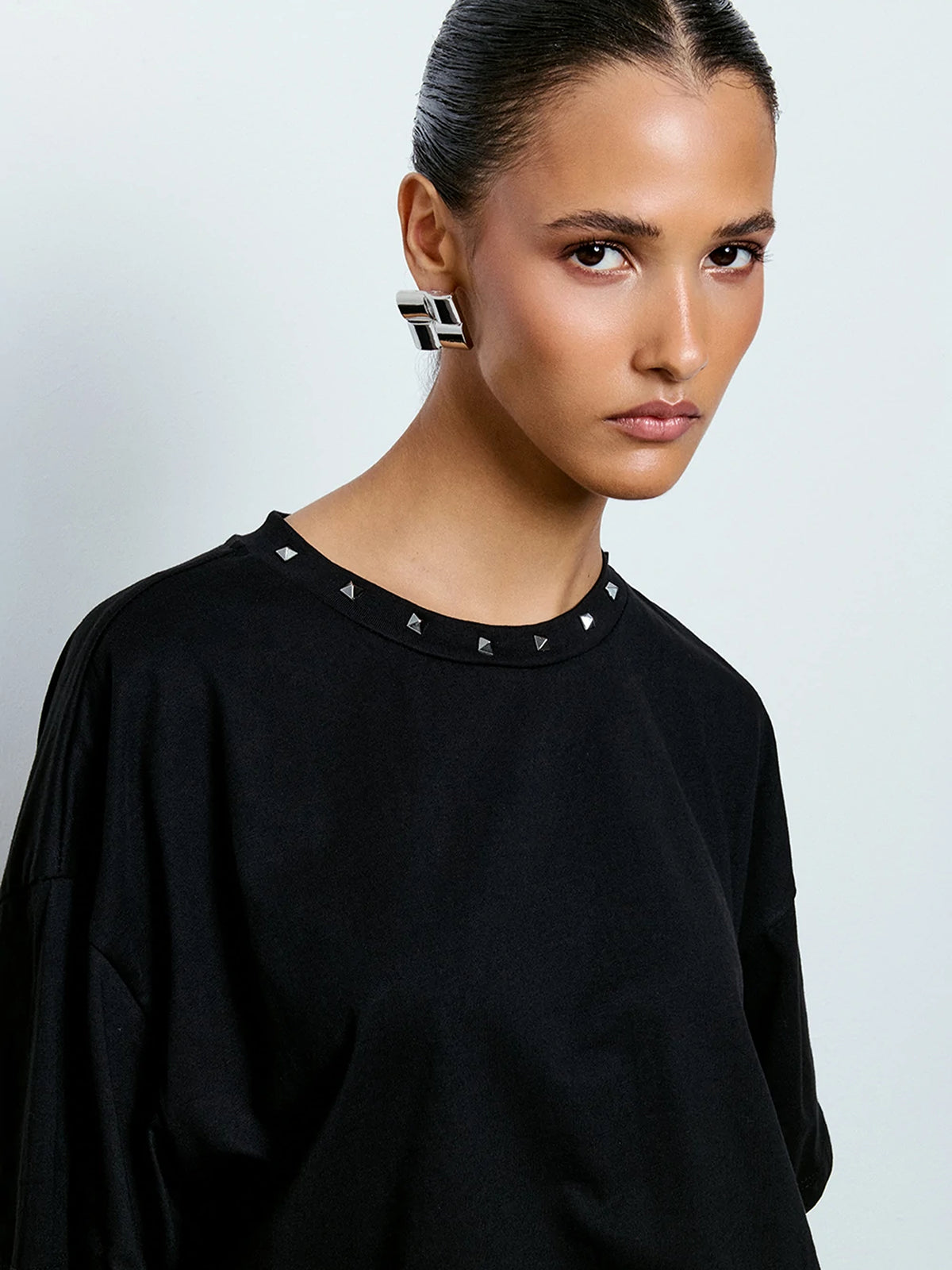 Asymmetric Lace Tee