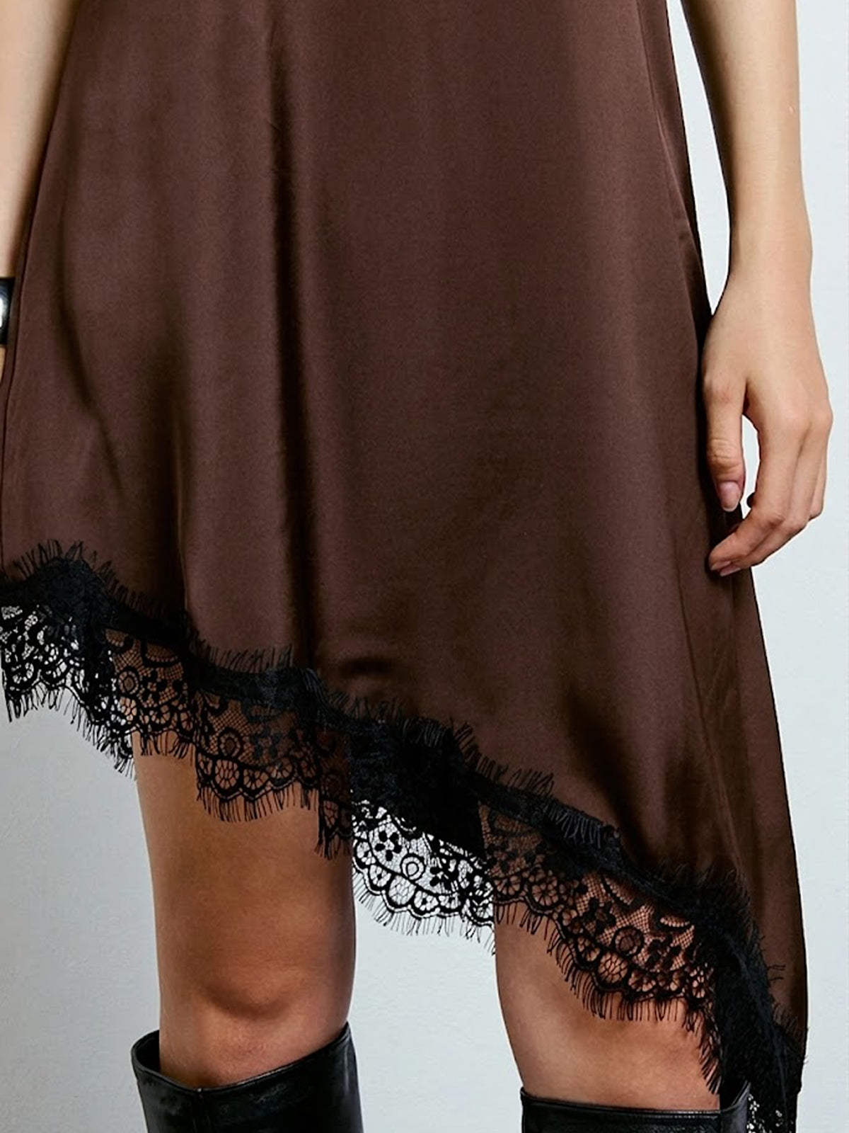 Asymmetric Lace Dress