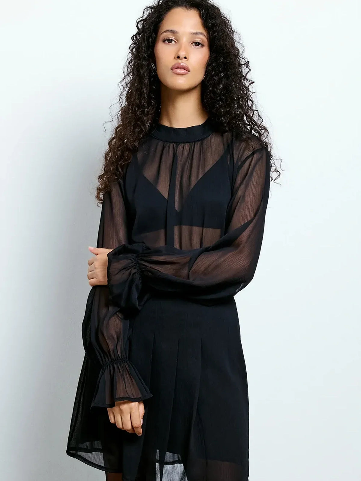 Sheer Mini Dress