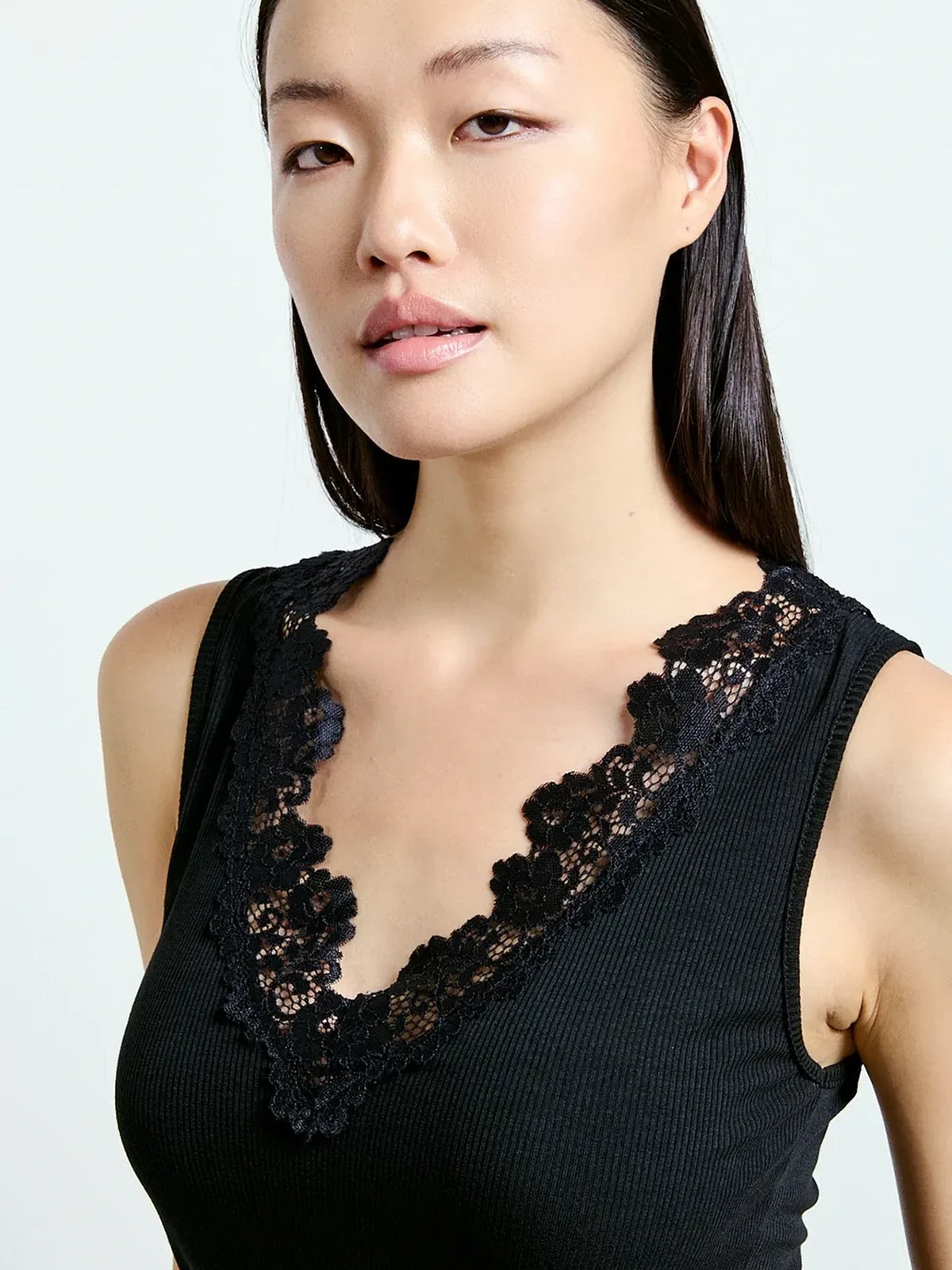 Lace Trim Tank