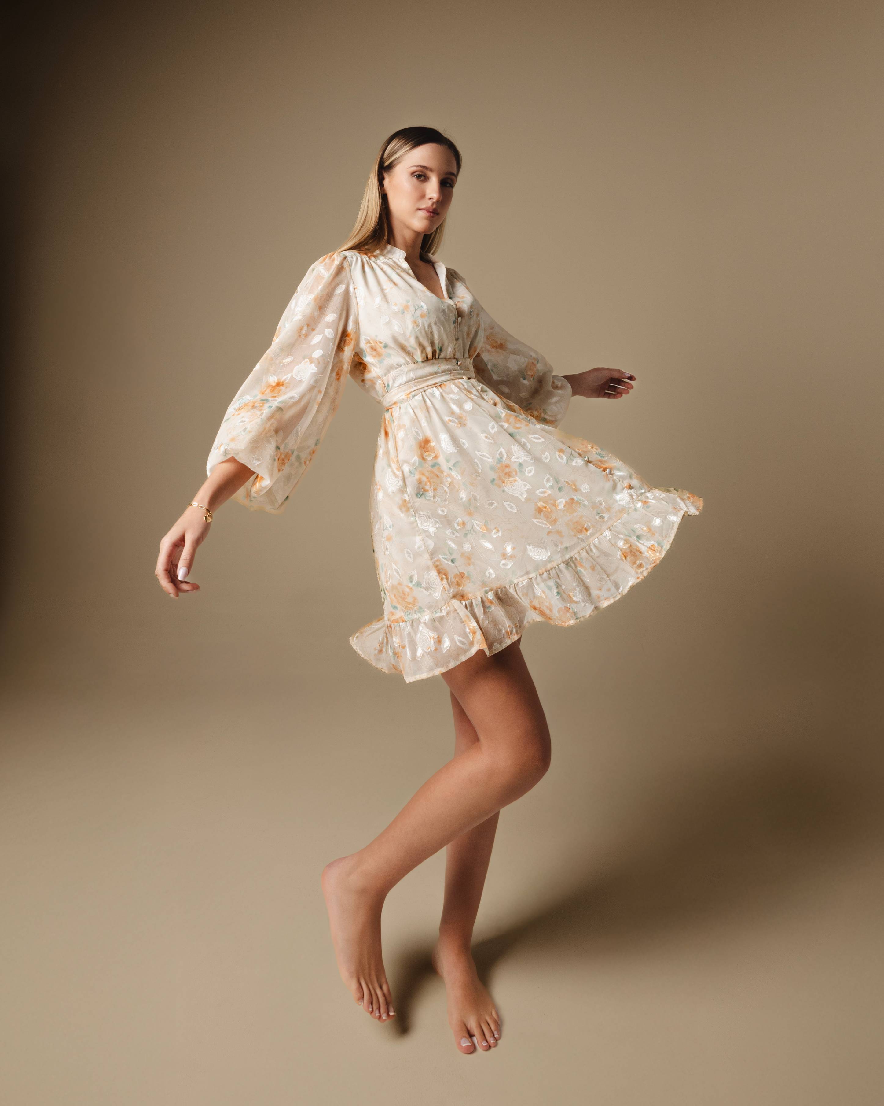 Floral Long Sleeve Dress