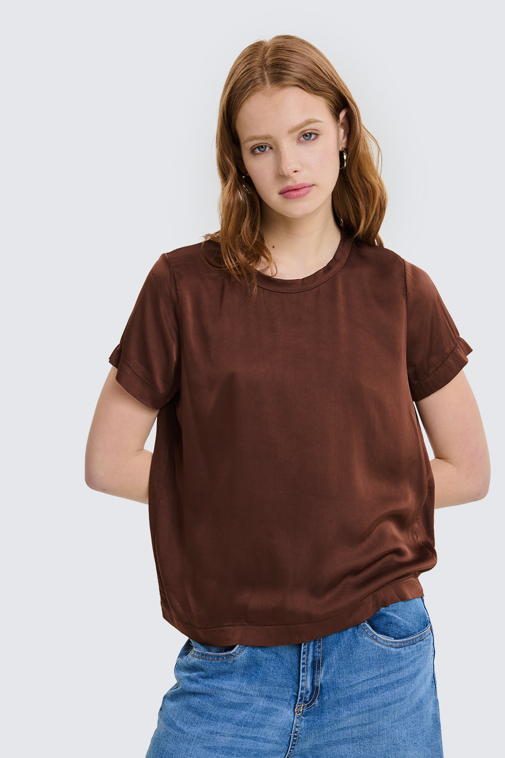 Satin T-shirt
