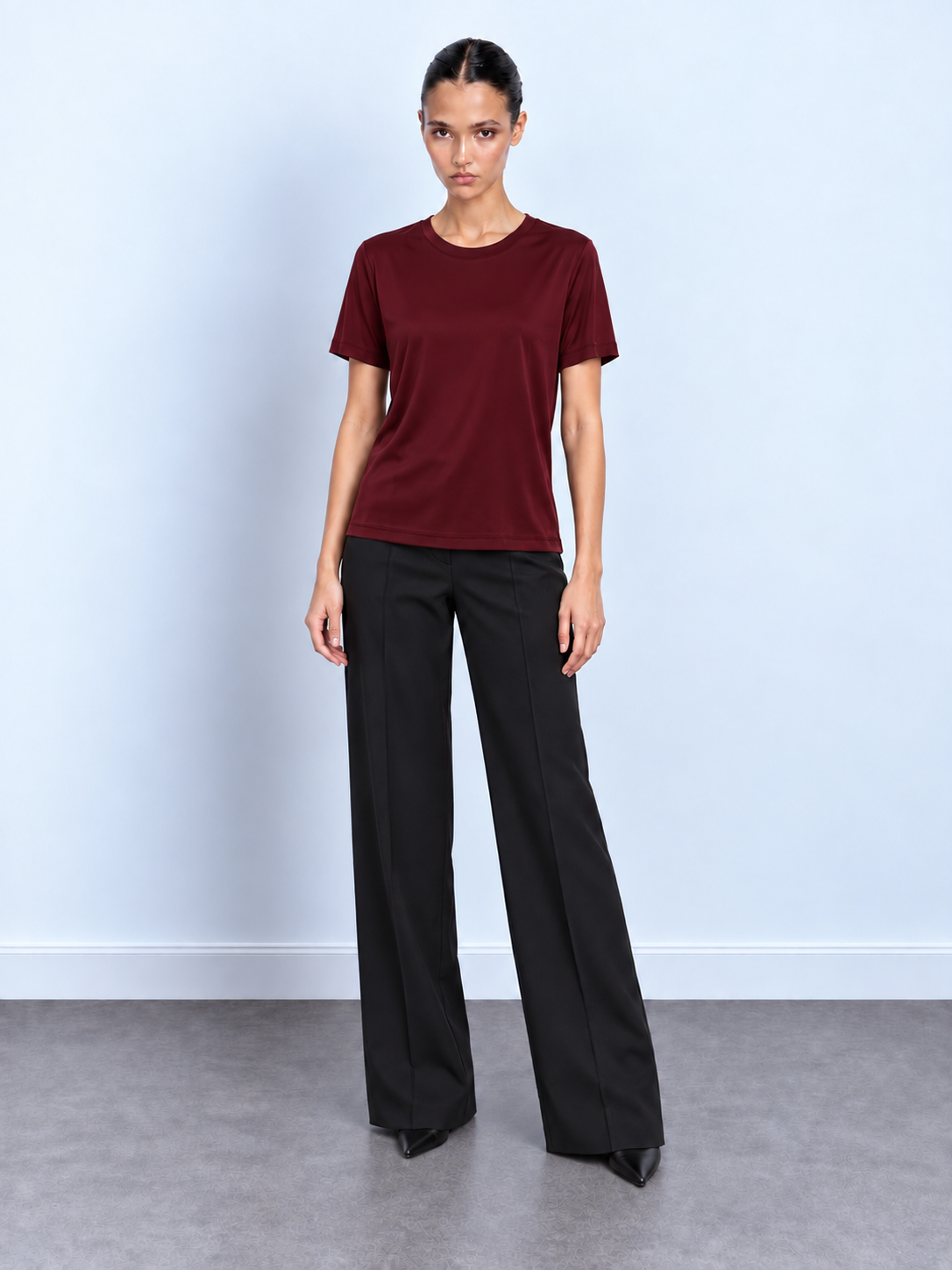 Silky Short-Sleeve Top