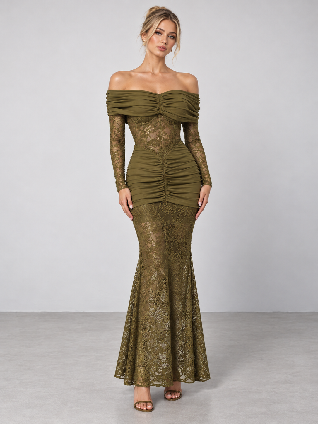 Off-Shoulder Maxi Dress