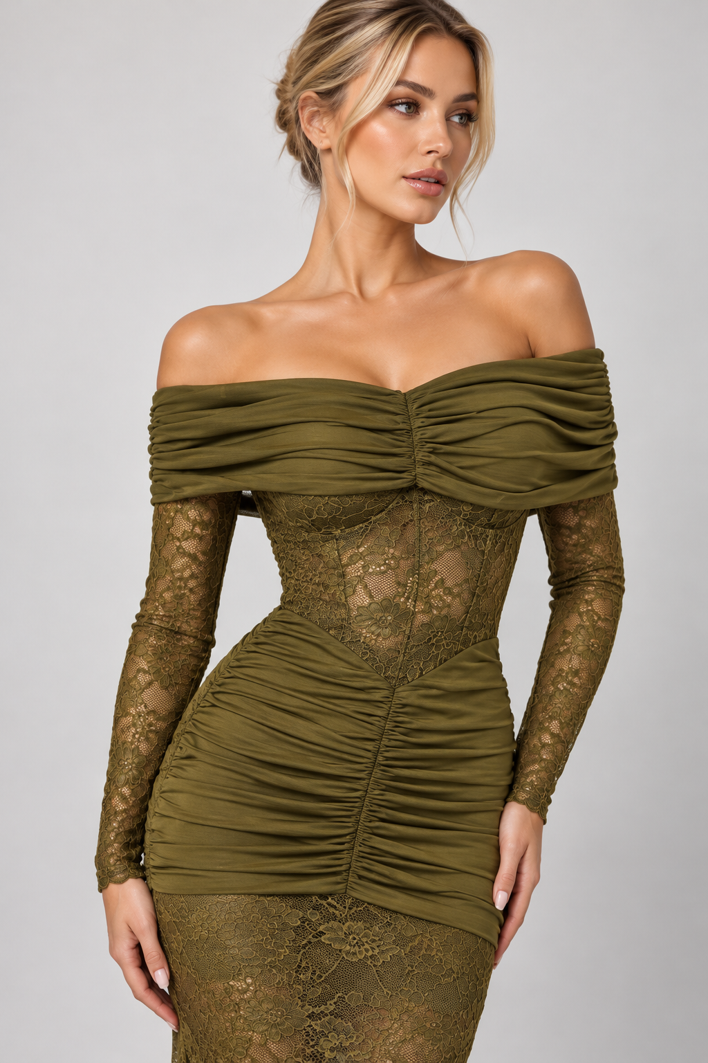 Off-Shoulder Maxi Dress