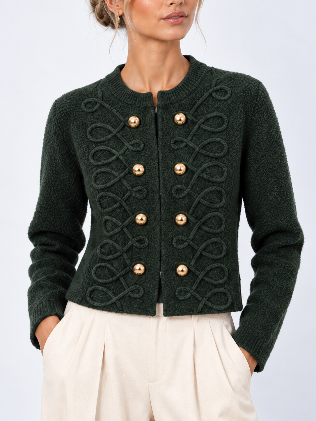 Frog Closure Cardigan