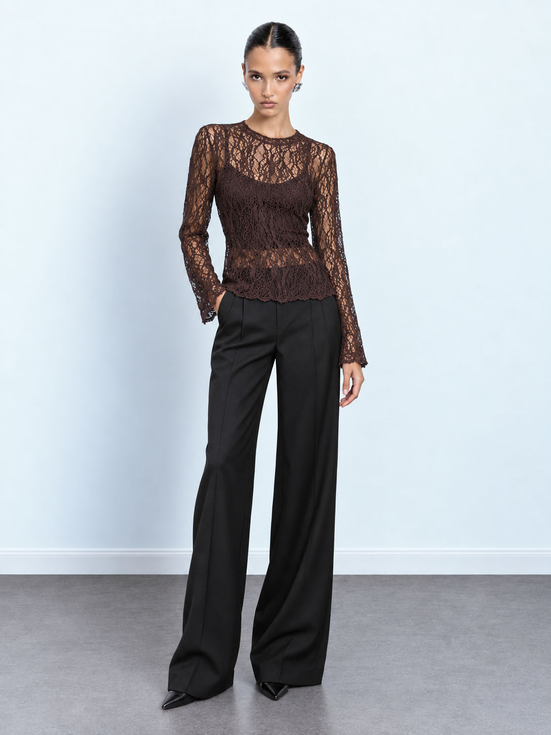 Sheer Lace Top