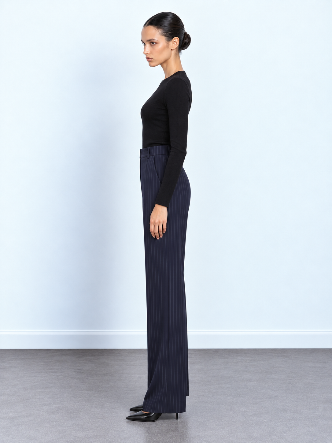 Pinstripe Tailored Trousers