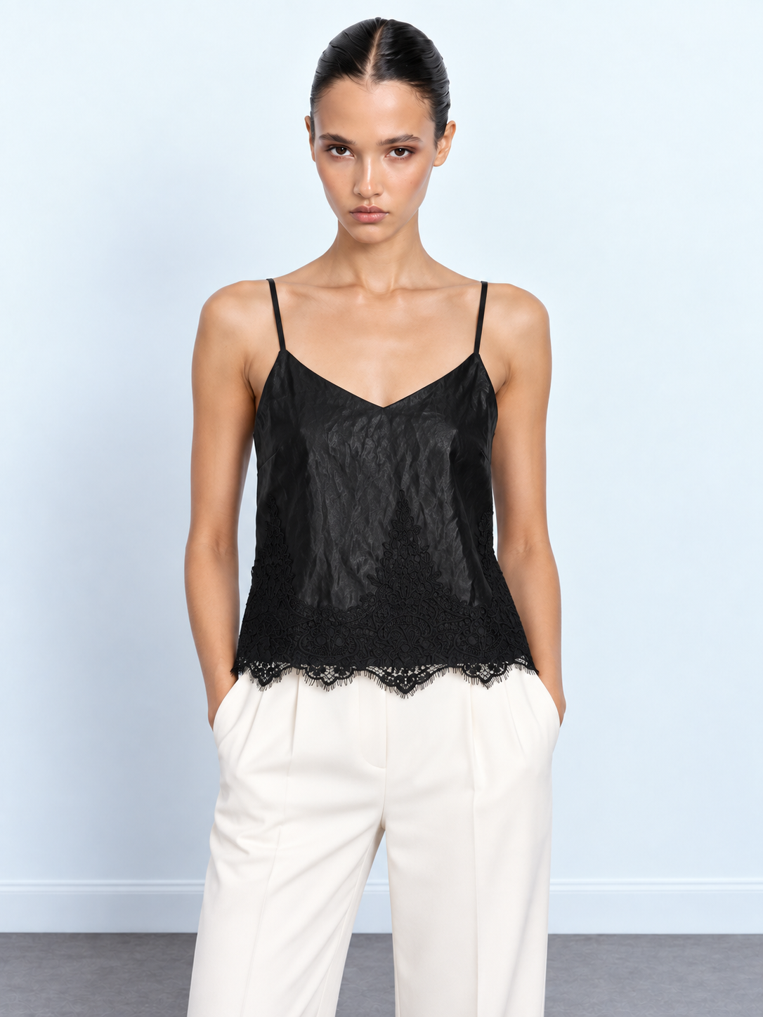 Lace V-Neck Top