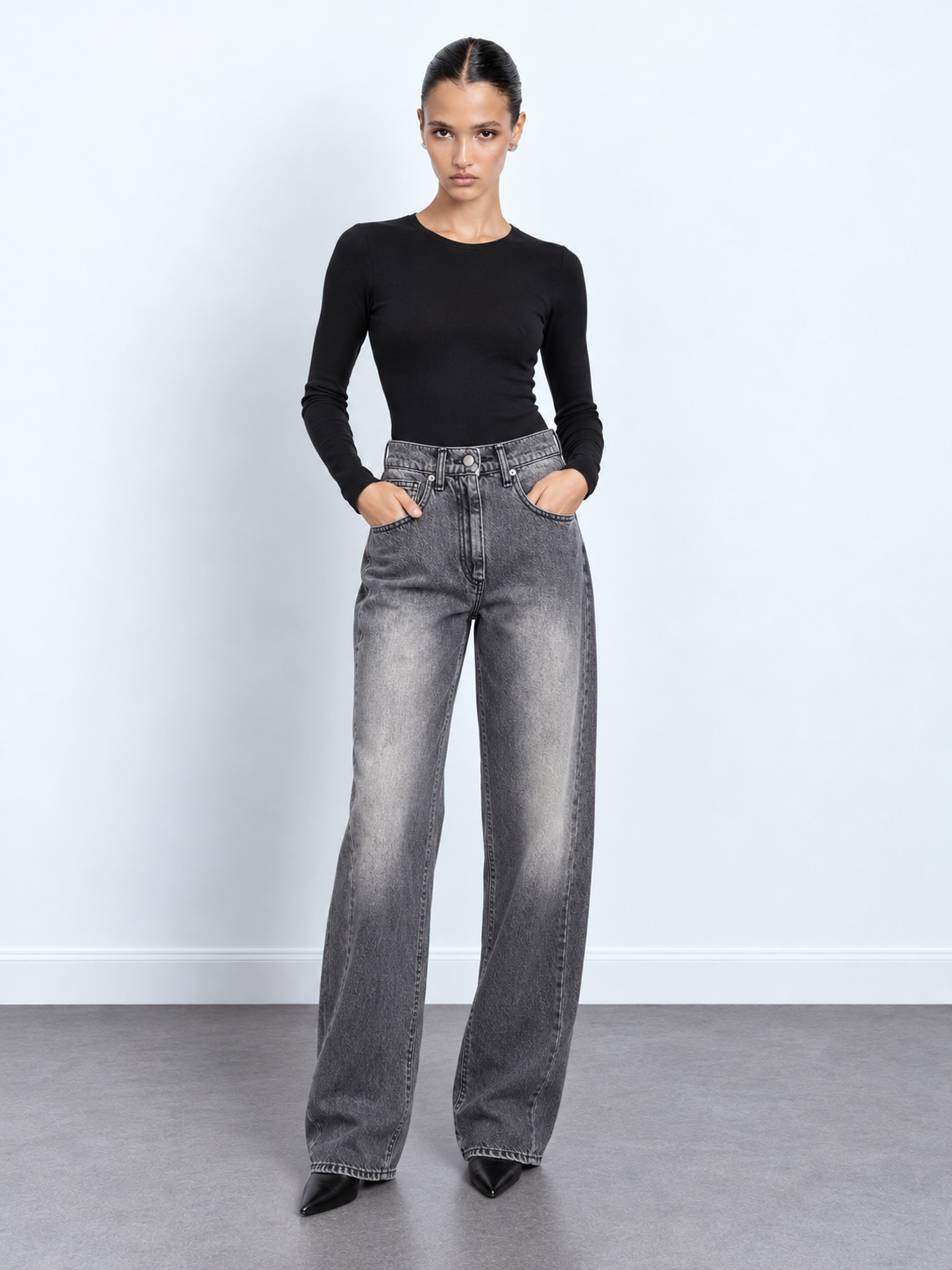 Washed Barrel Jeans