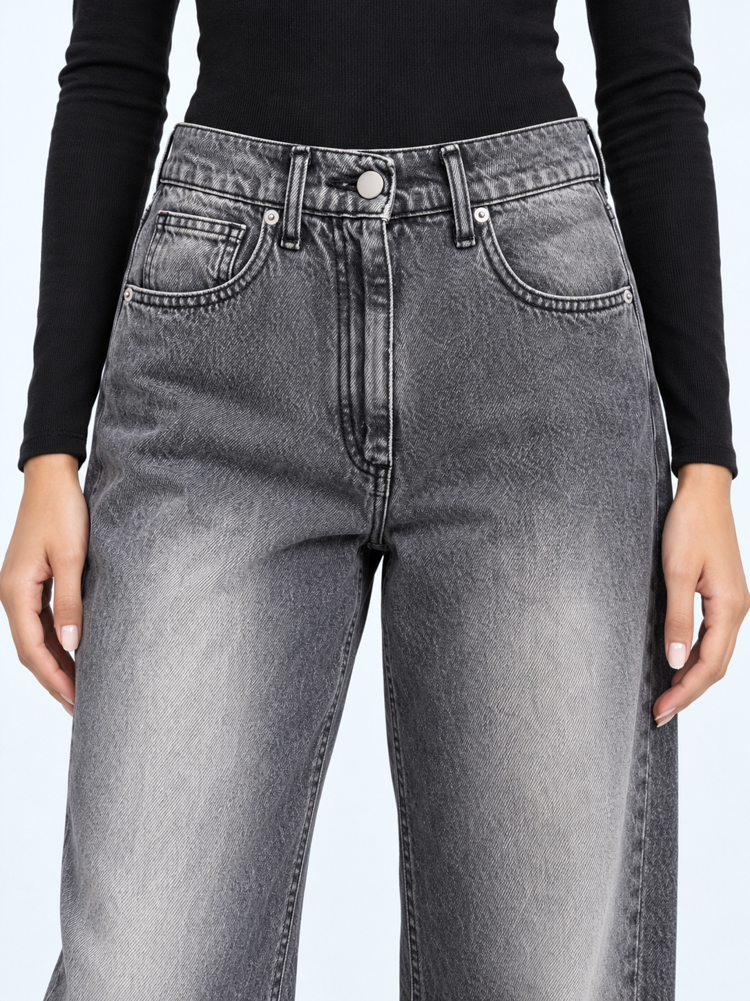 Washed Barrel Jeans