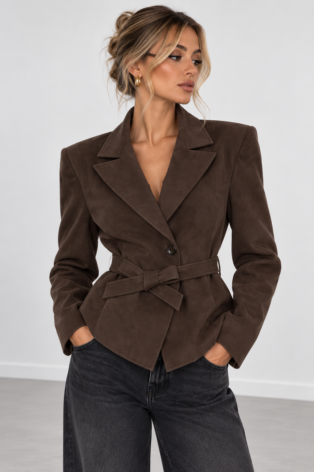 Belted Blazer