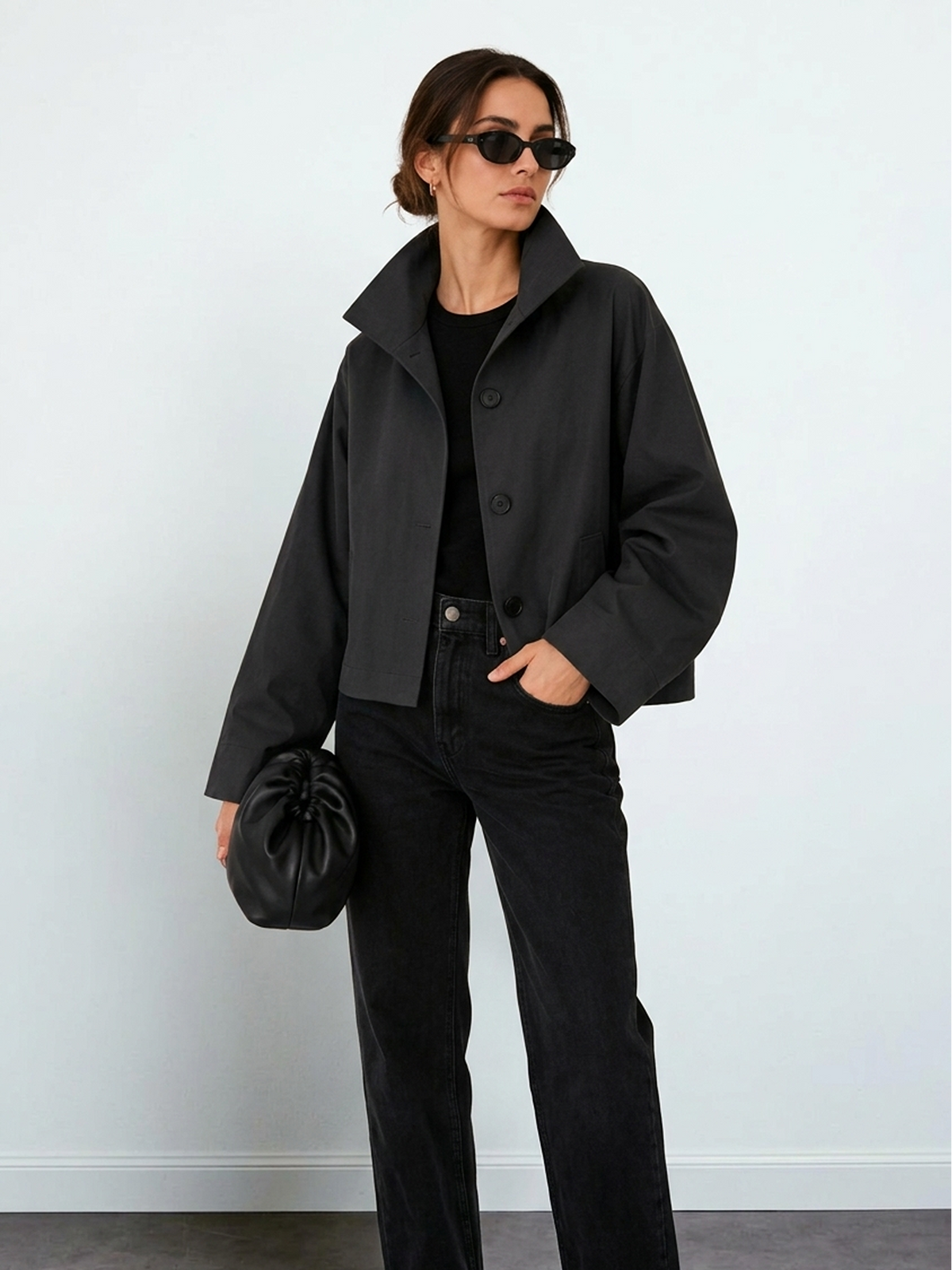 Layered High-Low Jacket