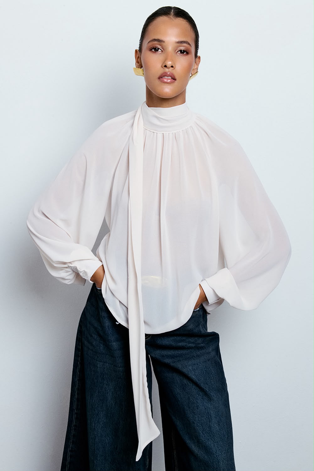Tie Neck Blouse
