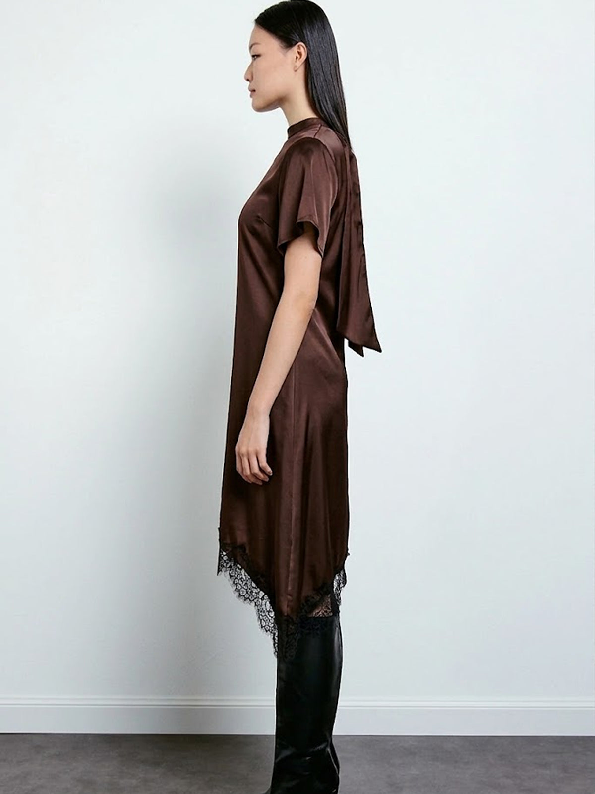 Asymmetric Lace Dress