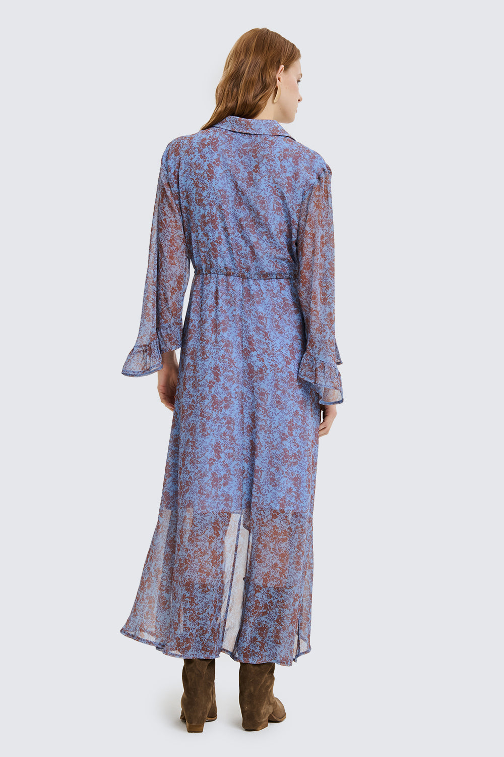 Provencal Asymmetric Long Dress