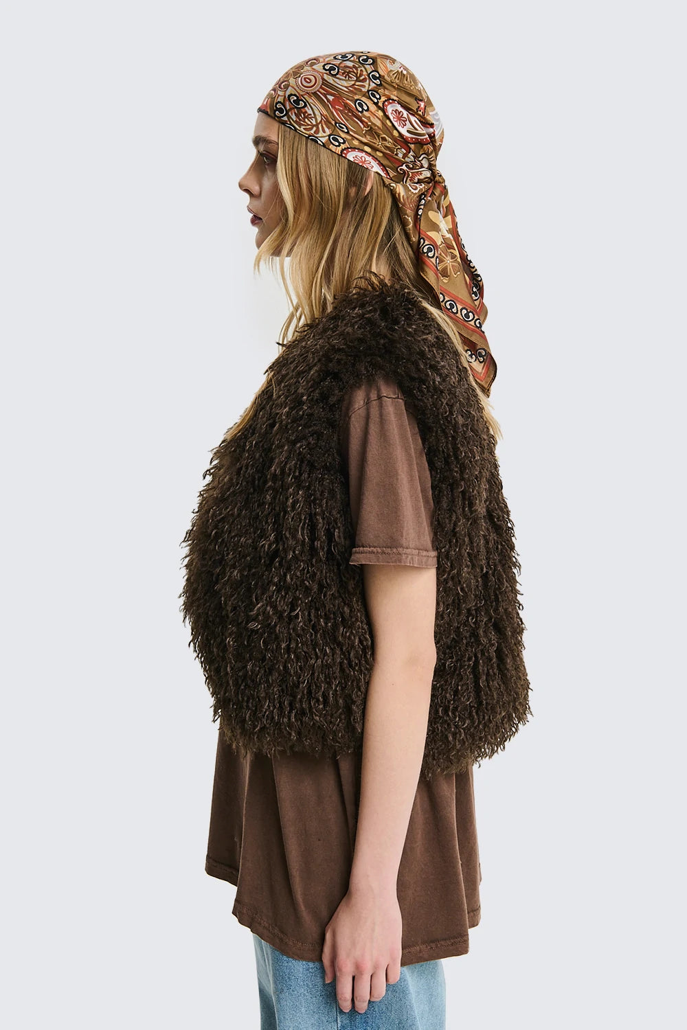 Eco Fur Crop Vest