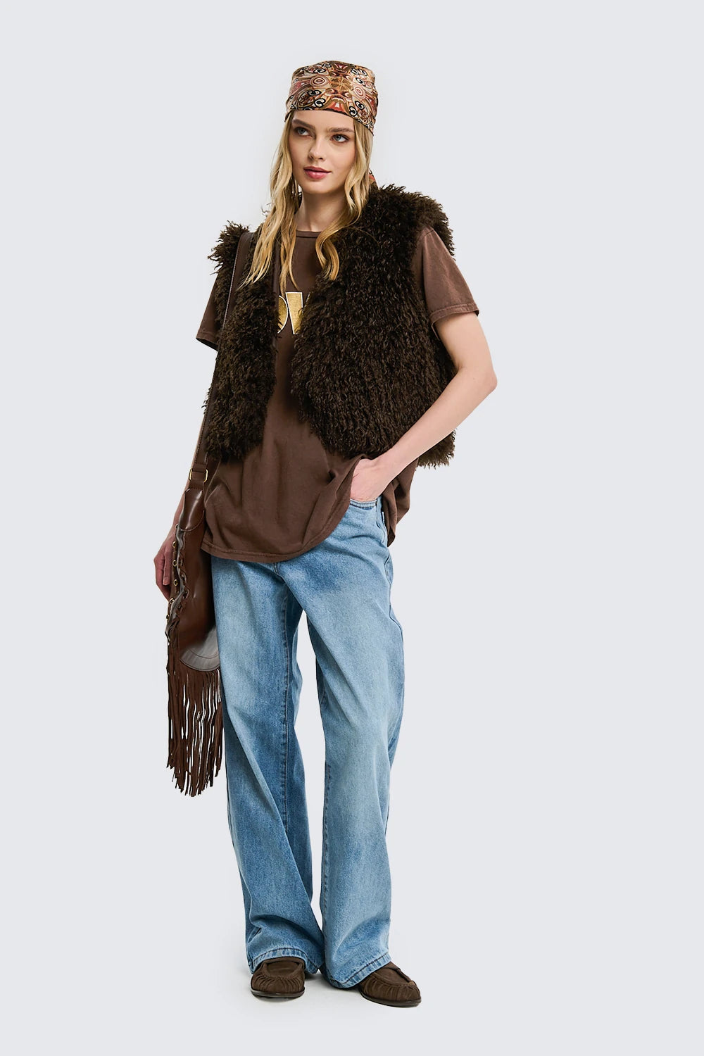 Eco Fur Crop Vest