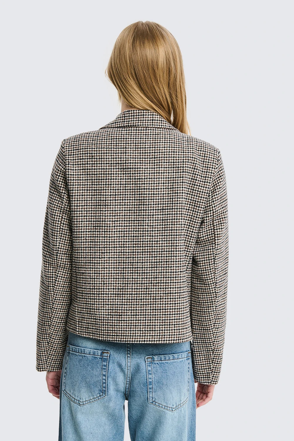 Crop Check Jacket