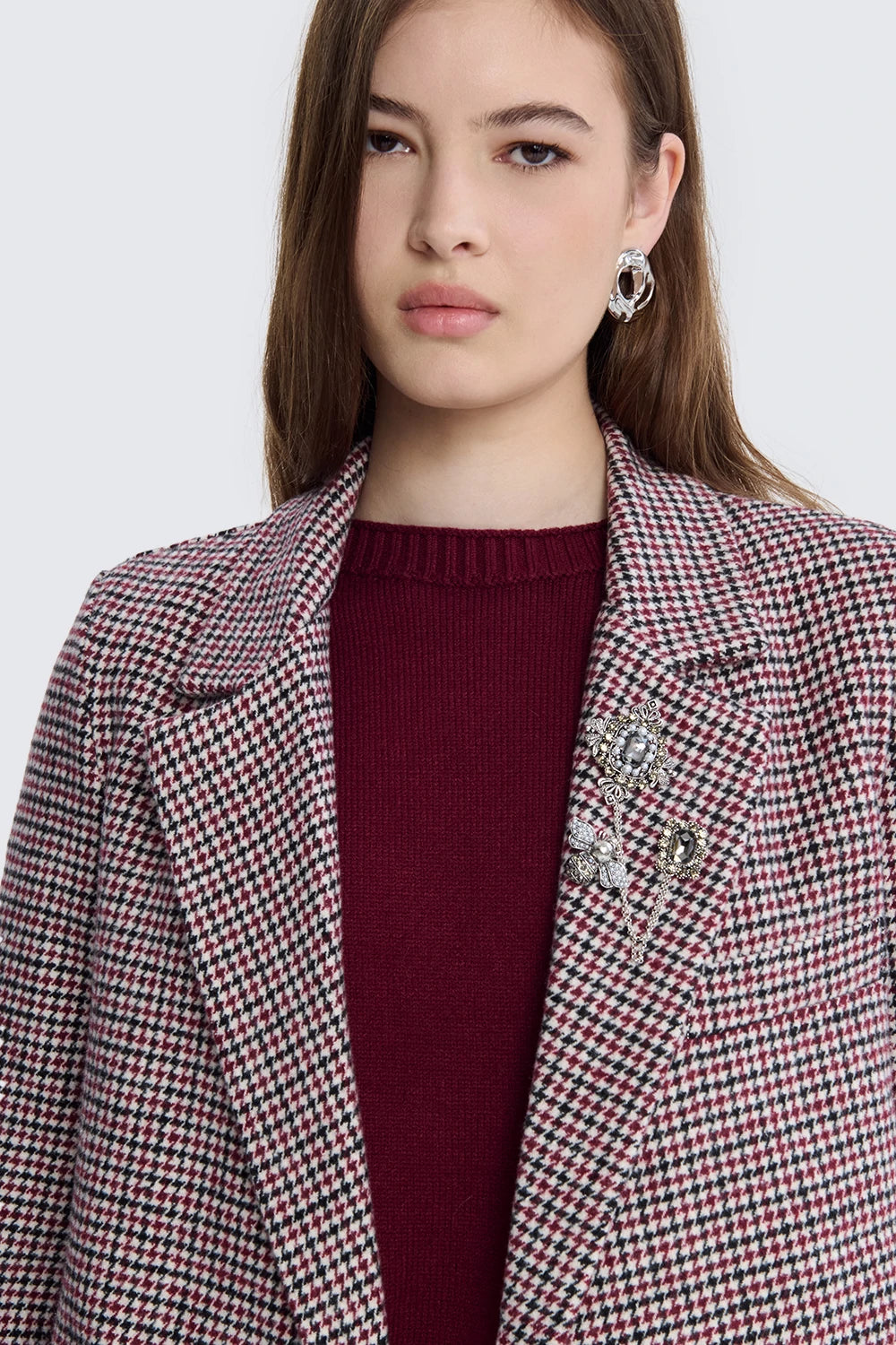 Crop Check Jacket