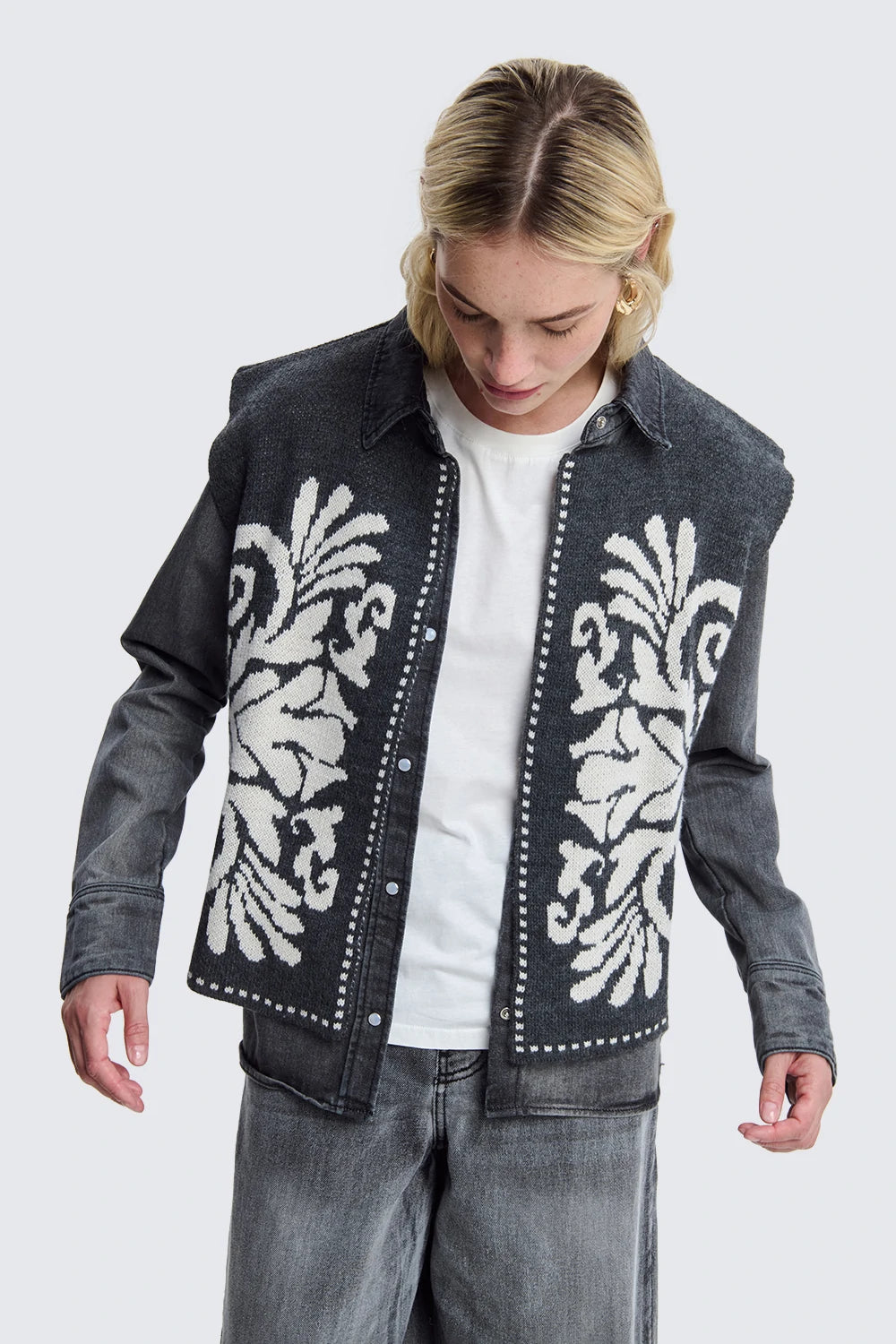 Vest with Embroidery